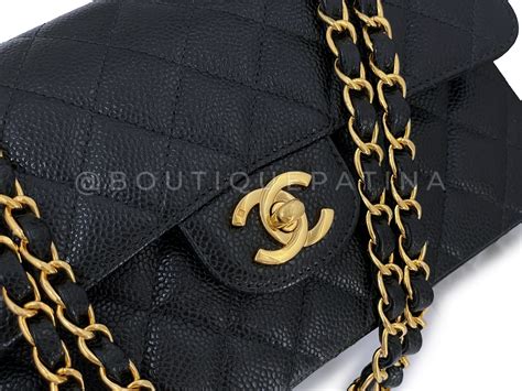 chanel classic flap bag small caviar black|Chanel Classic Flap Bag: How Much Is It & Is It Worth .